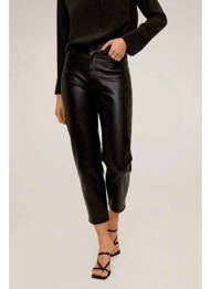 Pantalon trei sferturi negru MANGO femme