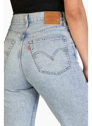Blugi cu croială dreaptă albastru LEVI'S femeie