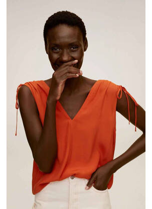 Cămașă portocaliu MANGO femeie