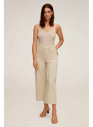Blugi bootcut bej MANGO femeie