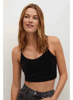 Top negru MANGO femeie