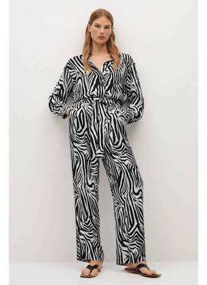 Pantalon drept negru MANGO femeie