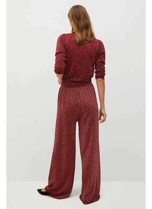 Pantalon evazat roșu MANGO femeie