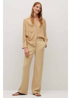 Pantalon chino bej MANGO femeie