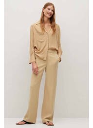 Pantalon chino bej MANGO femme
