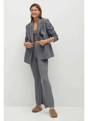 Pantalon evazat gri MANGO femeie