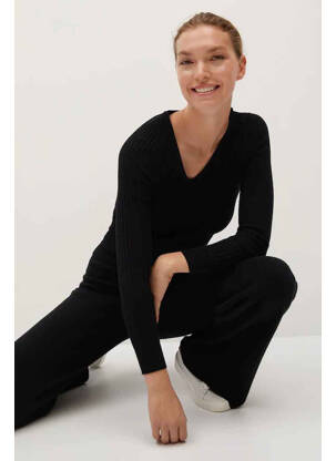 Pantalon evazat negru MANGO femeie