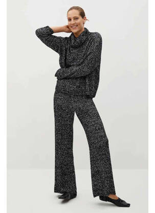 Pantalon evazat negru MANGO femeie