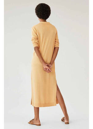 Rochie lungă maro MANGO femeie