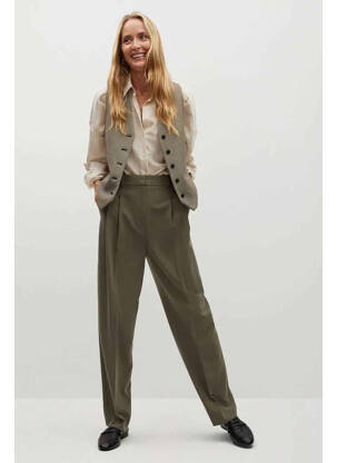 Pantalon chino bej MANGO femeie