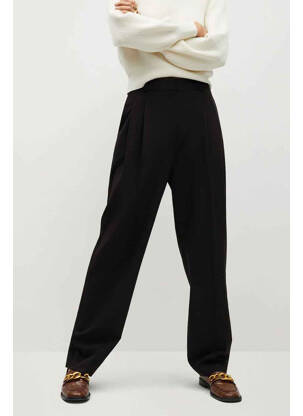 Pantalon drept negru MANGO femeie