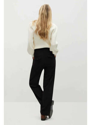 Pantalon drept negru MANGO femeie