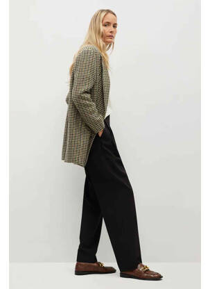 Pantalon drept negru MANGO femeie