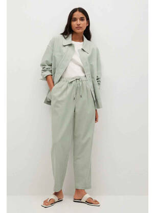 Pantalon drept verde MANGO femeie