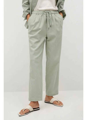 Pantalon drept verde MANGO femeie