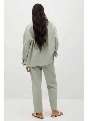 Pantalon drept verde MANGO femeie