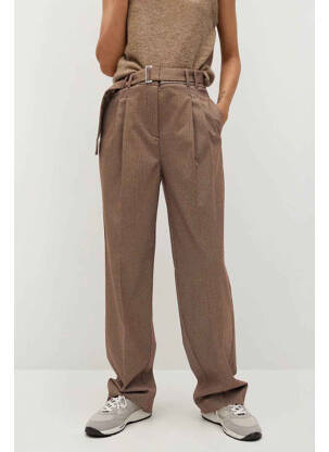 Pantalon drept maro MANGO femeie