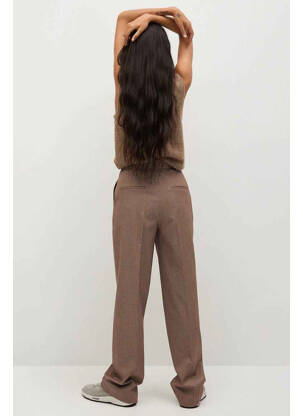 Pantalon drept maro MANGO femeie