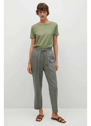 Pantalon drept verde MANGO femeie