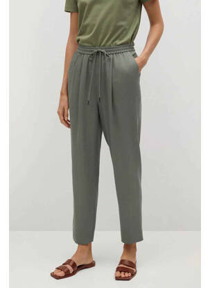 Pantalon drept verde MANGO femeie