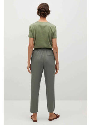 Pantalon drept verde MANGO femeie