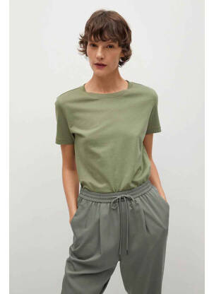 Pantalon drept verde MANGO femeie