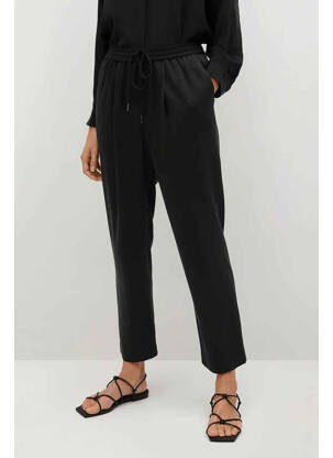 Pantalon drept negru MANGO femeie