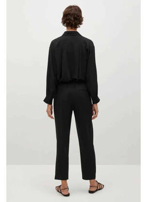 Pantalon drept negru MANGO femeie