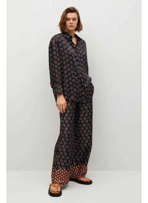 Pantalon evazat negru MANGO femeie