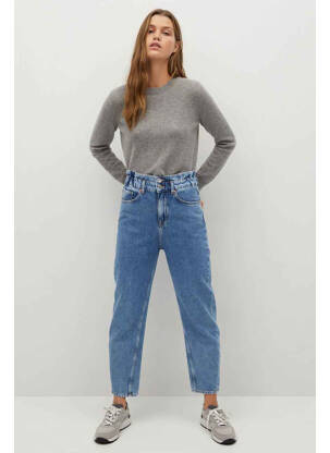 Blugi croială Mom albastru MANGO femeie