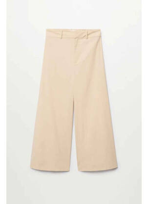 Pantalon drept bej MANGO femeie