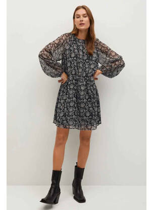 Rochie scurtă negru MANGO femeie