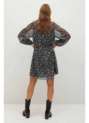 Rochie scurtă negru MANGO femeie