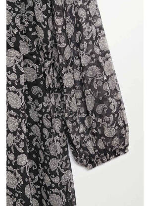 Rochie scurtă negru MANGO femeie