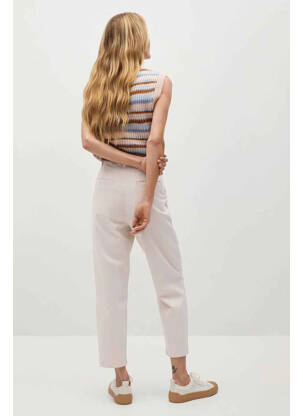 Pantalon 7/8 bej MANGO femeie