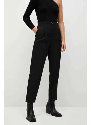 Pantalon drept negru MANGO femeie