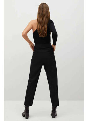 Pantalon drept negru MANGO femeie