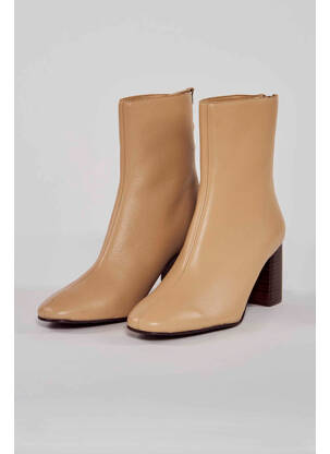 Botine/ghete bej MANGO femeie