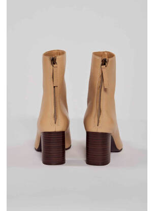 Botine/ghete bej MANGO femeie