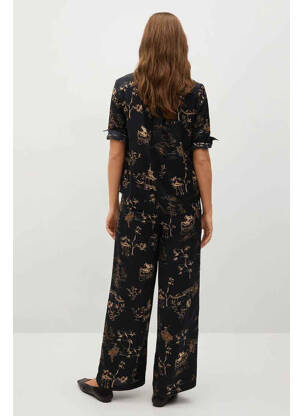 Pantalon drept negru MANGO femeie