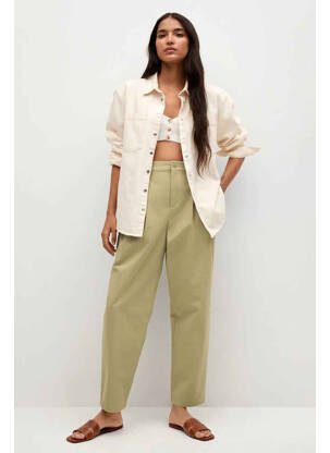 Pantalon chino bej MANGO femeie