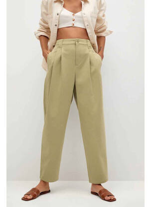 Pantalon chino bej MANGO femeie