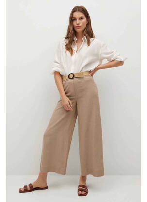 Pantalon 7/8 gri MANGO femeie