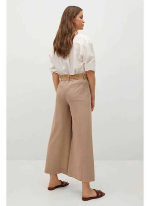 Pantalon 7/8 gri MANGO femeie
