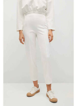 Pantalon 7/8 alb MANGO femeie