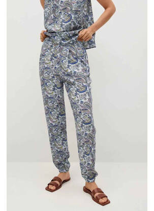 Pantalon drept albastru MANGO femeie