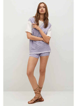 Pulover violet MANGO femeie