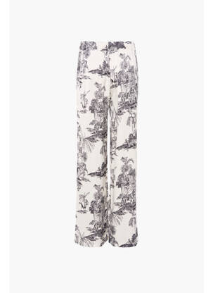 Pantalon evazat bej SENS UNIQ femeie