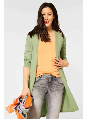 Vestă cu mâneci lungi verde STREET ONE femeie