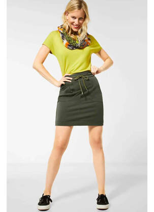 Fustă scurtă verde STREET ONE femeie